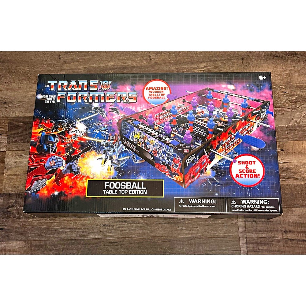 Transformers Table Top Foosball Complete Game Set Robots Theme Ages 5+